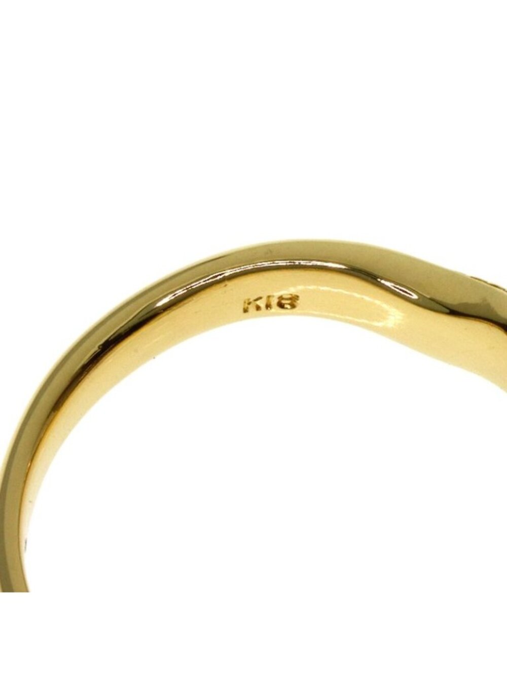 ★SOLD★ Saint Laurent Yves Diamond Ring 18k Yellow Gold - Picture 6 of 10
